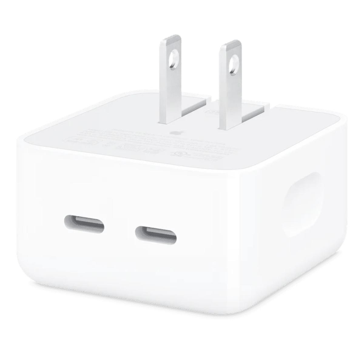 Adaptador de corriente de 35 W con dos puertos USB-C
